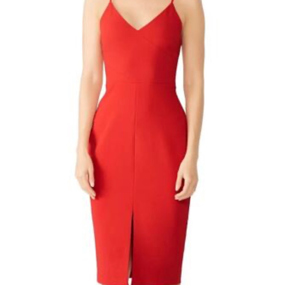 Likely Vivid Red Spaghetti Strap Dress‎